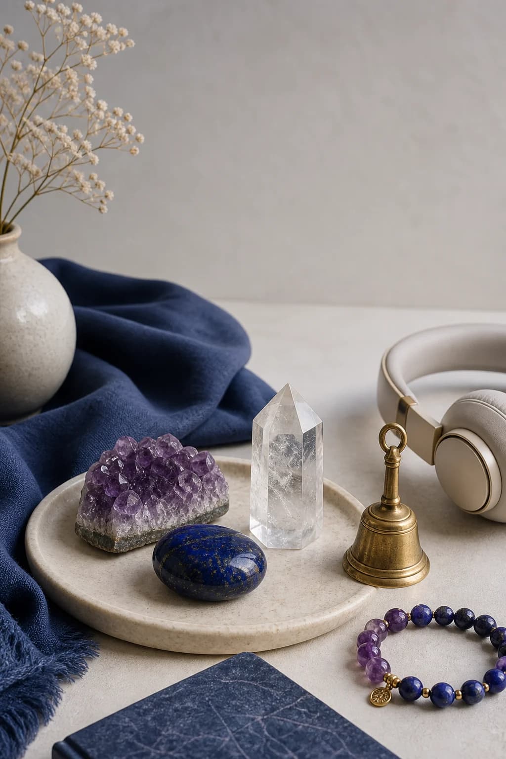 852 Hz Third Eye Awakening with Lapis and Amethyst